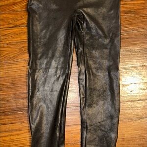 SPANX Shiny Black Leggings